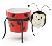 Ladybug Planter Stand With Clay Flower Or Plant Pot