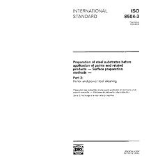 ISO 8504-3:1993, Preparation of steel substrates before application of paints and related products - Surface preparation methods - Part 3: Hand- and power-tool cleaning