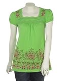 Eyelet Trim Art Top