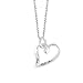 Sterling Silver "Faith Hope Love" Open