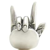 I LOVE YOU in Sign Language 925 Sterling Silver Bead fits European Charm Bracelet