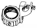 T & B BG 803 1" Insulated Grounding Bushing, Malleable Iron-Zinc Plated