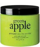 philosophy - green apple - hot salt tub and shower scrub