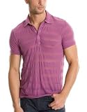 Armani Exchange - Armani Exchange Sheer Striped Polo