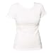 White Classic Fit Every Day Crew Neck Womens' Solid color contoured T-Shirt, 100% cotton,