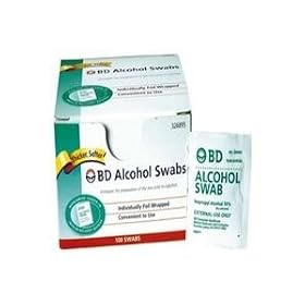 BD Alcohol Swabs Thicker, Softer, 100 Individually Foil Wrapped