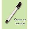 Dry Erase White Board Pen - Felt Eraser On Pen End