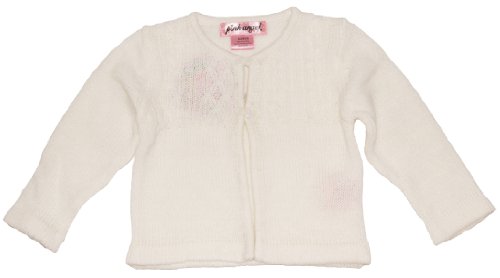 Pink Angel -Infant Girl White Long Sleeve Pullover Sweater - 12M 18M 24M