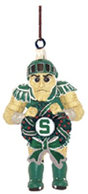 Michigan State Spartans Mascot Wreath Ornament