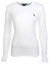 Ralph Lauren Womens Fitted Knit Longsleeve White