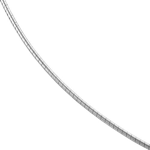 14 Karat White Gold Omega Chain (16 inch)