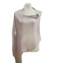 SILVER LIGHTWEIGHT MESH METALLIC EVENING SHAWL