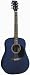 J Reynolds Dreadnought Full Size Acoustic Guitar- Transparent Blue