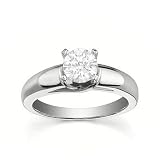 0.25 Carat VS2 - GIA Certified Diamond Solitaire Engagement Ring on 14k White Gold