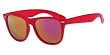 BLUE GEM MENS Wii Vintage Retro 80's Large Wayfarer Style Sunglasses with Mirrored Lenses