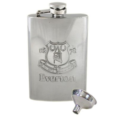 Everton FC. Chrome Hip Flask