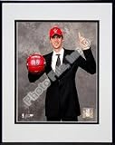 Andrea Bargnani '2006 Raptors #1 NBA Draft' Double Matted 8' X 10' Photograph in a Black Anodized Aluminum Frame