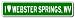 I Love WEBSTER SPRINGS, WEST VIRGINIA City Limit Sign - 6 x 24 inches