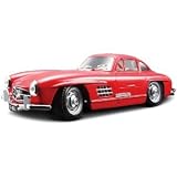 1954 Mercedes 300 SL Red 1:24 Diecast Model Car