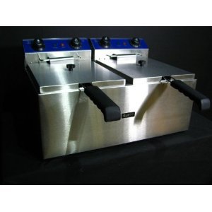 Electric Twin 13L Commercial Chip Steel