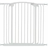 Bindaboo Hallway Pet Gate, Swing Closed, White, Extra-Tall