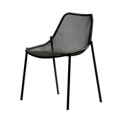 Round Side Chair Stuhl schwarz