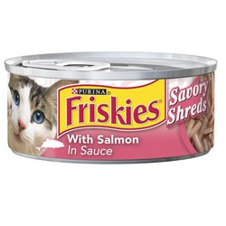 Friskies Savory Shreds with Salmon in Gravy in Sauce Canned Cat Food
