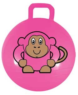 18" Pink Monkey Hopper Ball Kids Single Grip Style TOY Jump Bounce FUN Outdoor/indoor Activity Toy