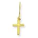 Jewelry : 14k Kidney Wire Cross Earrings