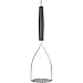 iCooker Potato Masher Stainless Steel] - Professional Ricer Slicer For Vegetables, Fruits, Eggs, Mashed Potatoes - Best Fruit Crusher [Black Handle]