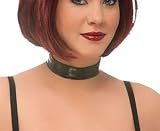 Plus-Size Black Vinyl Choker Necklace One Size Fits Most