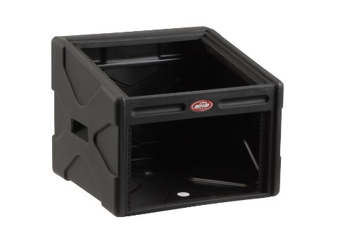 SKB DJ Station Roto-Mold Shell 10U Slant Top Rack 6U Front Rack Wood Reinforced Soft Nylon CoverB0002NR82S