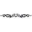 No. 5 Heart Arm Band Temporary Tattoo 1.5x9