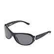 ANGEL Black ADORE Womens Sunglasses with Smoke Polarized Lenses