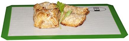 A Nonstick Silicone Baking Mat by Jaykay is an oil-free easy to clean baking and cooking mat. (single pack)