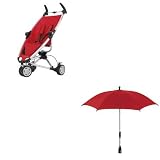 Quinny - Poussette 3 roues ultra compact Zapp + Ombrelle - Rebel Red