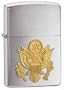 Brush Chrome Army Lighter from Zippo