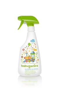 BabyGanics Toy & Highchair Cleaner, 17-Fluid Ounce Bottles (Pack of 2), Packaging May Vary