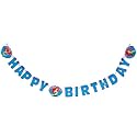ariel illustrated letter party banner