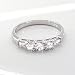 0.60 Carat Round Brilliant with Baguette Diamond Eternity Ring in 18ct Solid White Gold