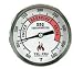 Tel-Tru 351L02FBAKLAAAA BQ300 100-500F Barbecue Thermometer - Aluminum Dial with 2.5 Inch Stem