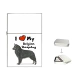I Love My Belgian Sheepdog Flip Top Lighter