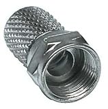 50 X F Plugs Connectors Satellite and Cable RG6 6.4mm By i.selectronics