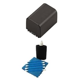 SAVEoN Replacement Extended Long Life Sony NP-FV70 Battery for Sony HDR-CX130 HDR-CX150 HDR-CX160 HDR-CX560V HDR-CX700V HDR-PJ10 HDR-PJ30V HDR-PJ50V HDR-TD10 HDR-XR160 HDR-HC9 HXR-MC50U Handycam Camcorder + Cleaning Kit