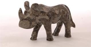 Lex Lighting Rhino Flannel Marble Vase, Gray