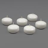 2 White Floating Candles Set of 36 Wedding Party Favor by Quick Candles