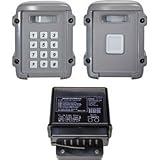 Ultra-long Range Wireless Pedestrian Walk Gate Kit with 5 Code Keypad, Gate Control and Push-to-exit Button