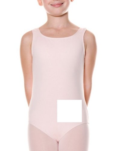 Buy Danskin 9793 Girls Tank Leotard, Med 8-10, White by Danskin