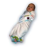 Snug and Tug Swaddling Blanket: Pink Dots S (0-3 mos.)