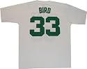 Boston Celtics Larry Bird Adidas 1986 White Throwback T Shirt